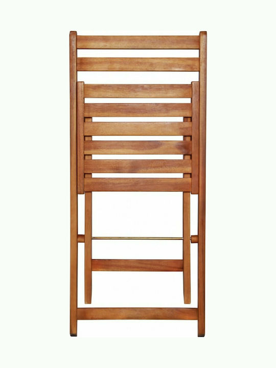 Scaun de catering Lemn Acacia 2buc 40x51x80cm