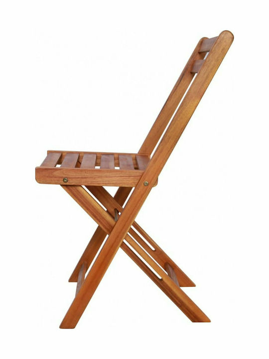 Scaun de catering Lemn Acacia 2buc 40x51x80cm