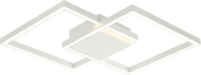 Zambelis Lights Πλαστική Πλαφονιέρα Οροφής Λευκή
