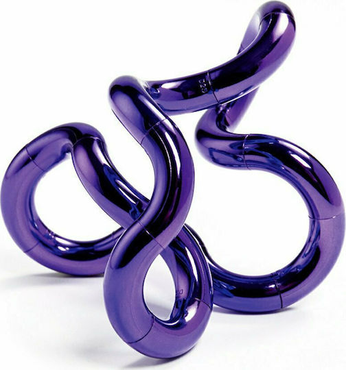 Металически Tangle Fidget Тръба Пластмасов Син