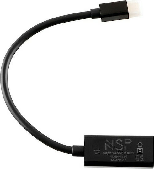 NSP N10 Μετατροπέας mini DisplayPort male σε HDMI female