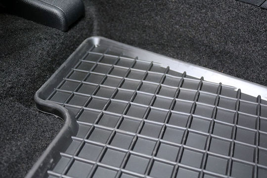Rigum Set of Front and Rear Mats 4pcs for Fiat 500L 2012+ Black