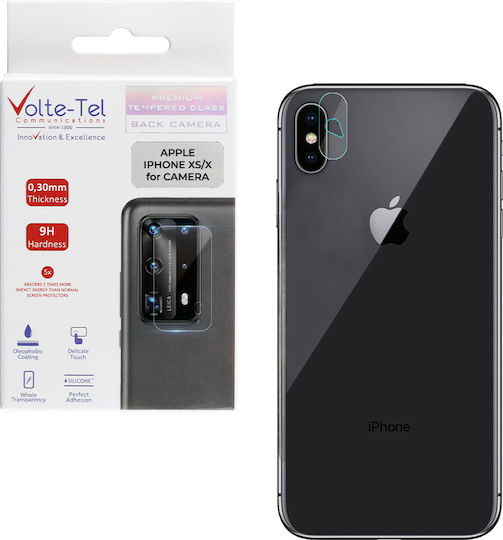 Volte-Tel 0.3mm Tempered Glass Camera Προστασία Κάμερας Tempered Glass Διάφανο για το iPhone XS