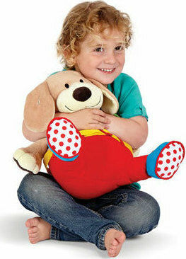 Edushape Animal Educational Puppy made of Fabric with Sounds for 12++ Months