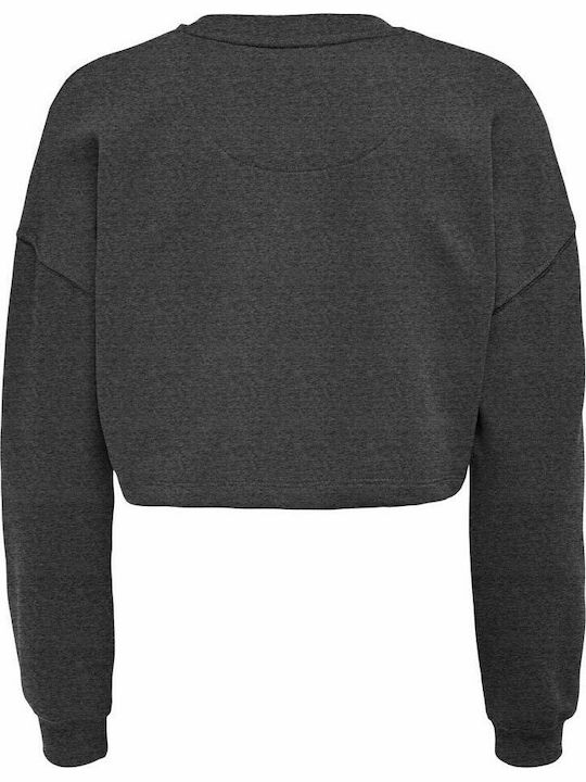 Only Women's Cropped Sweatshirt Gray