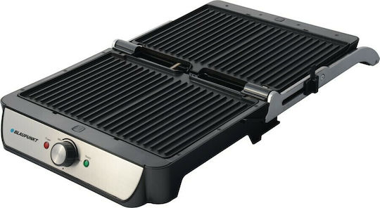 Blaupunkt GRS701 Tabletop 2000W Electric Grill with Lid and Adjustable Thermostat 34cmx23cmcm