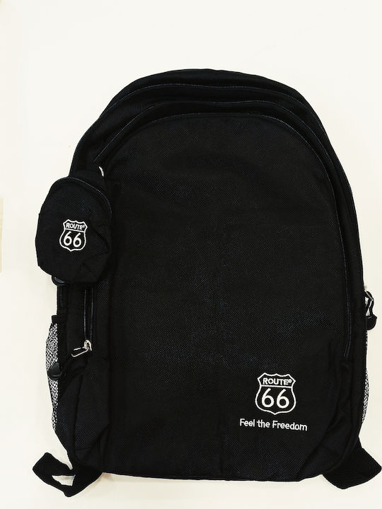 Paxos School Bag Backpack Junior High-High School in Black color