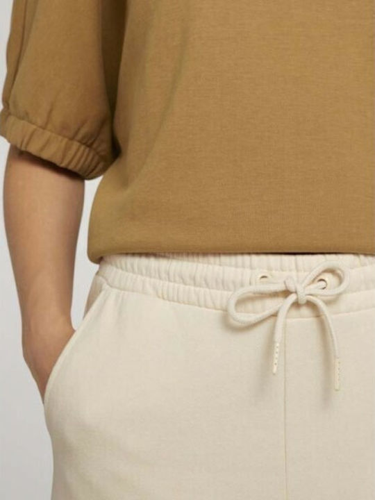 Hohe Taille Jogginghose Jogger Beige