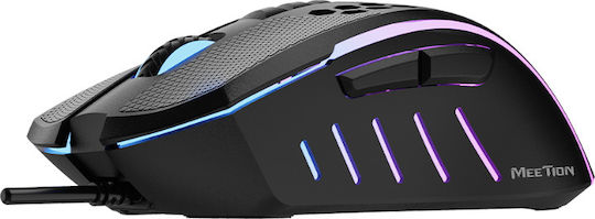 Meetion Honeycomb GM015 RGB Gaming Mouse 6400 DPI Black
