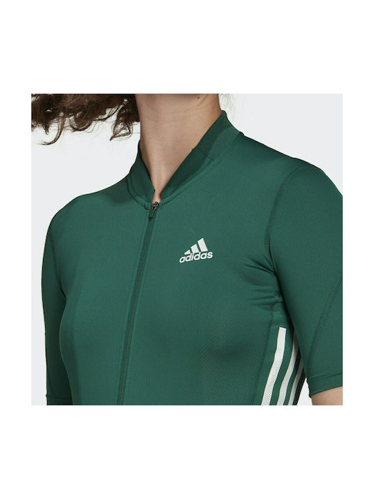 adidas Short Sleeves Cycling Jersey Green