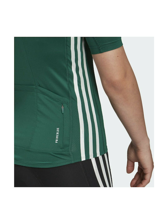 adidas Short Sleeves Cycling Jersey Green