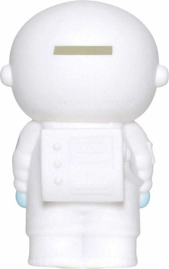 A Little Lovely Company Astronaut Kinder Spardose Plastik White 11.9x9x16.5cm