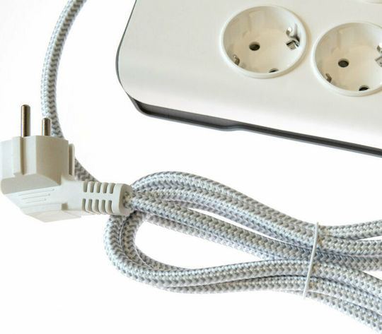 Power Strip with Surge Protection 4 Sockets Philips Original Spn7040wa/grs