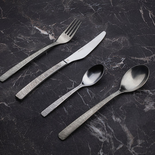 Bergner Lyon Set de Tacâmuri Oțel Inoxidabil 18/10 Argintiu 24 Buc