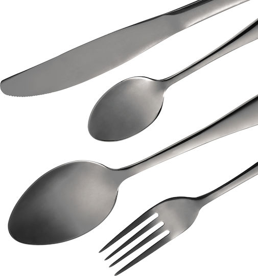 Bergner Munich Besteckset Edelstahl Schwarz 24Stück BG-5245