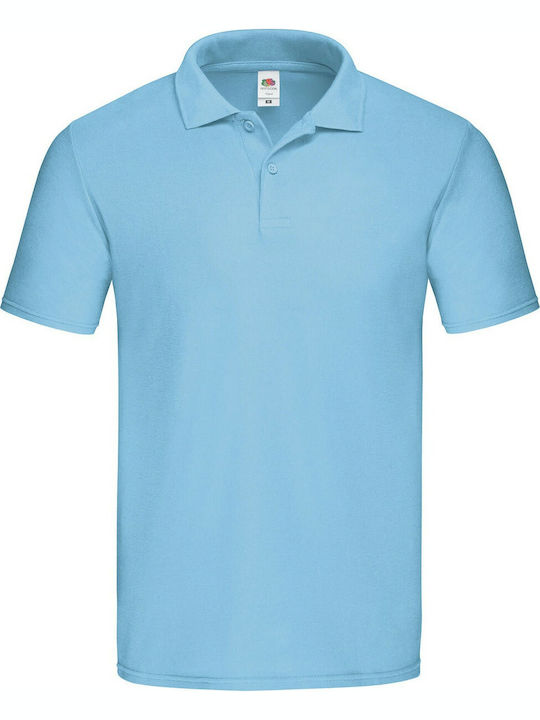 Fruit of the Loom Original Men's Short Sleeve Promotional T-Shirt Sky Blue