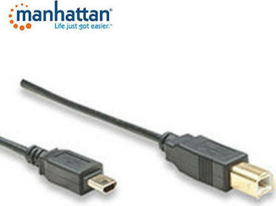 Manhattan 1.8m USB 2.0 Cable B-Male to mini A-Male (391139)