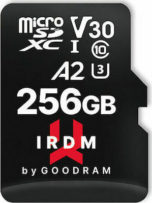 GoodRAM IRDM M2AA A2 microSDXC 256GB Class 10 U3 V30 A2 UHS-I με αντάπτορα