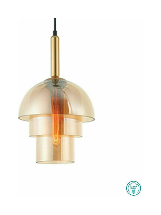 Zambelis Lights Pendant Light Suspension Bell for Socket E27 Rose Gold