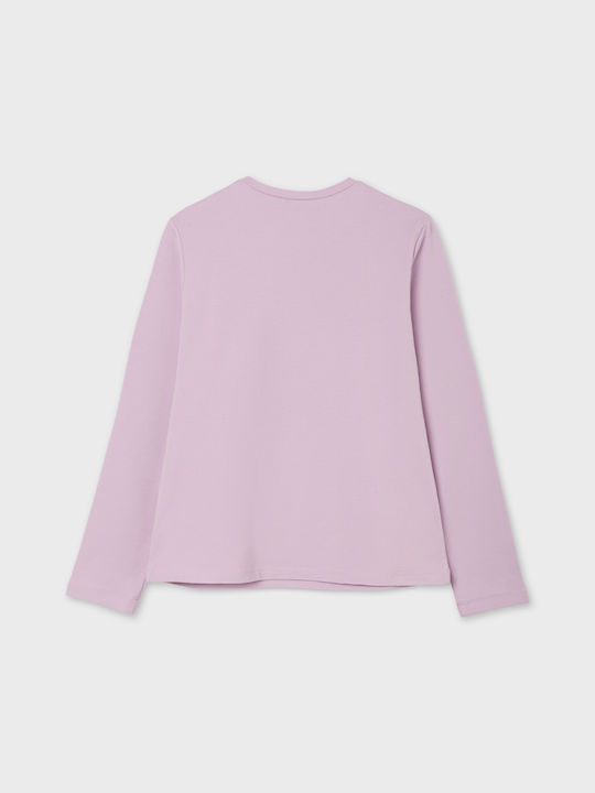 Mayoral Kids Blouse Long Sleeve Lilac