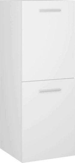 vidaXL Waschtisch mit Waschbecken, Spiegel & Säule L41xB38.5xH46cm Weiß