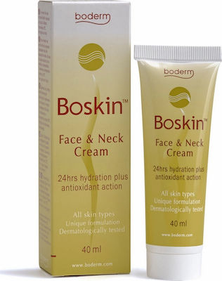 Boderm Boskin Face & Neck Cream 24hrs Hydration Plus Antioxidant Action 40ml