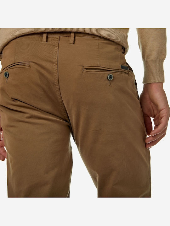 Trousers Chino Elastic in Slim Fit Beige