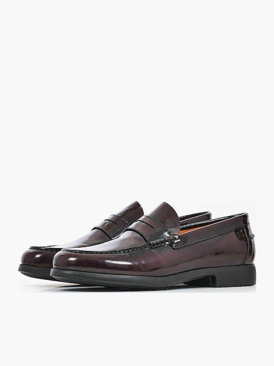 Men's Leather Loafers Burgundy