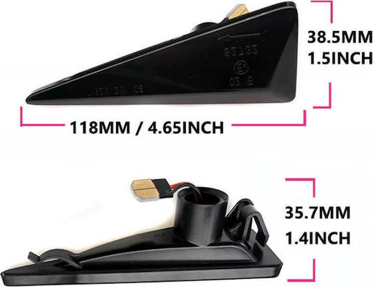 Vinstar Flash Led for Dacia Sandero for Dacia Sandero 2008-2012 2pcs