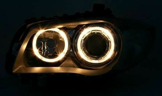 Depo Front Lights Angel Eyes for BMW E87 2004-2007