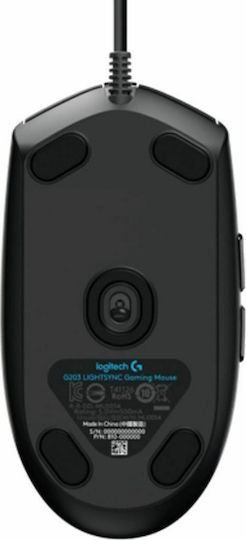 Logitech G203 Lightsync RGB Gaming Ποντίκι 8000 DPI Μαύρο