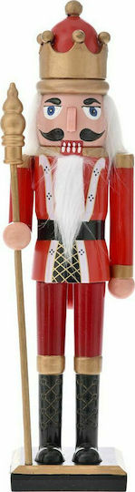 Iliadis Soldat Weihnachts-Nussknacker Rot aus Kunststoff Höhe 28cm.