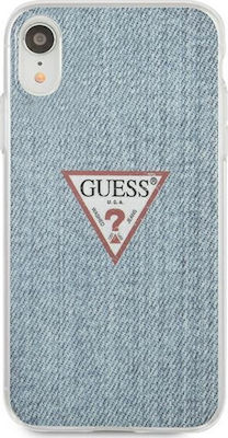 Guess Jeans Collection Umschlag Rückseite Silikon Light Blue (iPhone XR) GUHCI61PCUJULLB