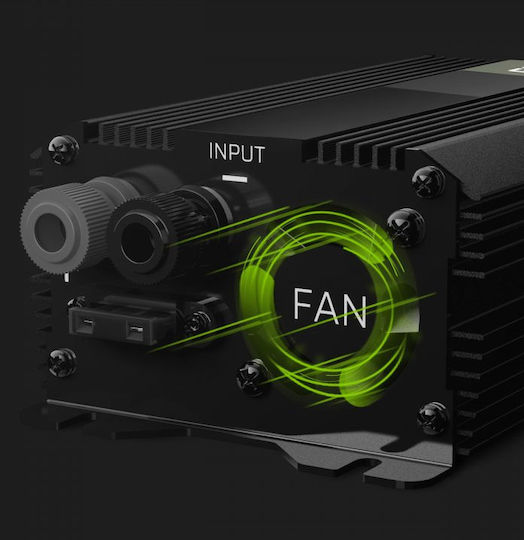 Green Cell Inverter Αυτοκινήτου Pro Green 300W/600W για Μετατροπή 12V DC σε 230V AC με 1xUSB