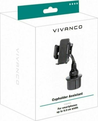 Vivanco Mobile Phone Holder Car Black with Adjustable Hooks Black