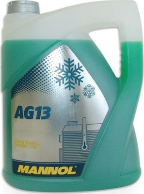 Mannol AG13 Antifreeze Ready for Use Engine Coolant for Car G13 -40°C Green 5lt