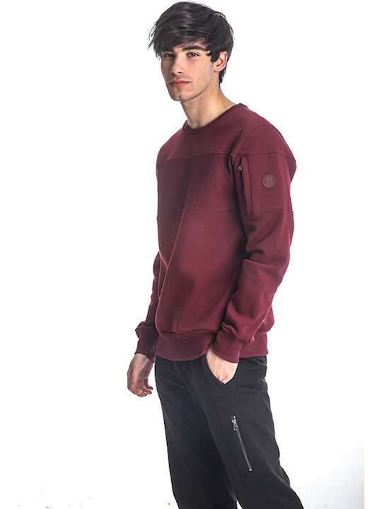 Paco & Co 218568 Herren Sweatshirt Jacke Burgundisch