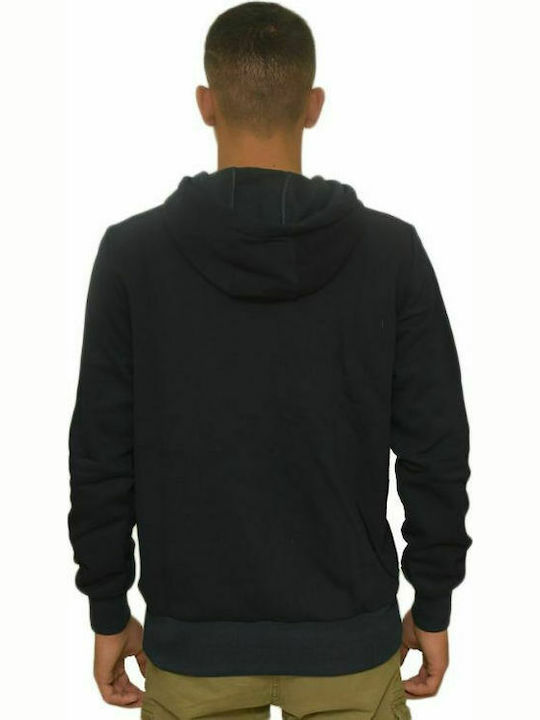 Paco & Co Herren Sweatshirt mit Kapuze Navy