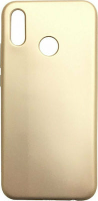 Flash Mat Silicone Back Cover Gold (Redmi Note 5)