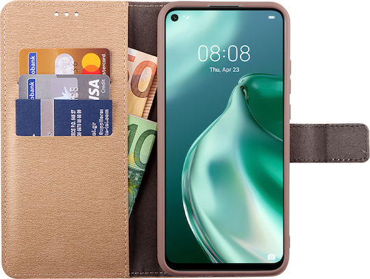 Volte-Tel Allure Magnet Brieftasche Synthetisches Leder Gold (Huawei P40 Lite 5G)