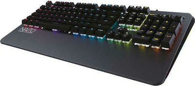 Zeroground KB-3500G Naito Optic Tastatură de Gaming cu Outemu Brown întrerupătoare și iluminare RGB Negru