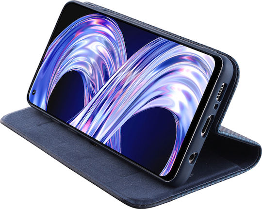 Idol 1991 Elite Anti-RFID Book Piele artificială Albastru (Realme 8 5G)