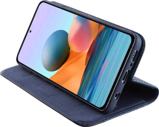 Idol 1991 Elite Anti Rfid Book Δερματίνης Μπλε (Redmi Note 10 Pro)
