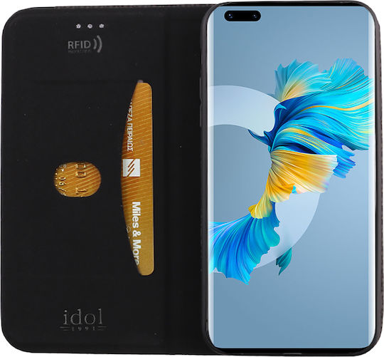 Idol 1991 Elite Anti-RFID Book Δερματίνης Μαύρο (Huawei Mate 40 Pro)