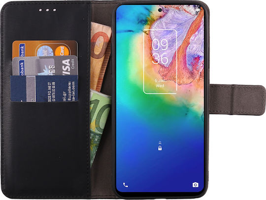 Volte-Tel Wallet Δερματίνης Μαύρο (TCL 20L / 20L+ / 20 5G / 20S)