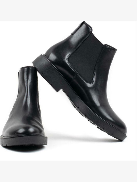 D Spherica Leather Women's Chelsea Boots Black
