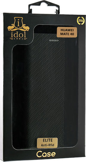 Idol 1991 Elite Anti-RFID Buchen Sie Synthetisches Leder Schwarz (Huawei Mate 40)