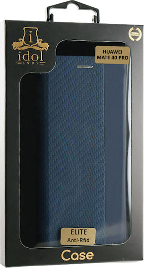 Idol 1991 Elite Anti-RFID Book Synthetic Leather Blue (Huawei Mate 40 Pro)
