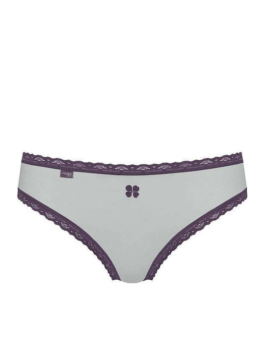 24/7 Weekend H Tai Cotton Women's Slip 3Pack with Lace Dark Green/Purple