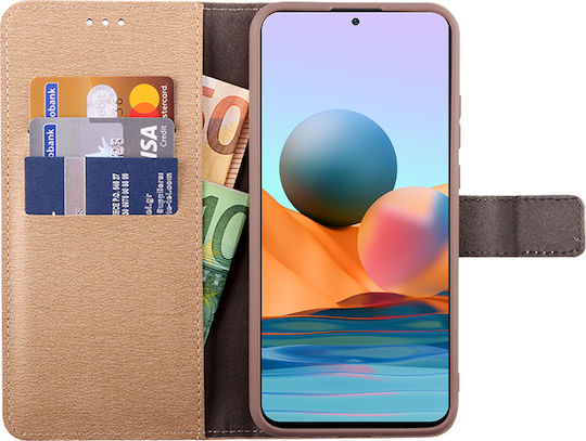 Volte-Tel Allure Magnet Wallet Δερματίνης Χρυσό (Redmi Note 10 Pro)